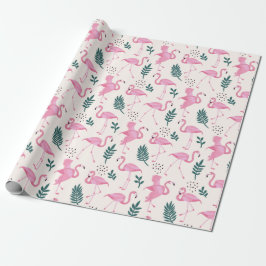 Papel De Regalo Flamingo