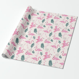 Papel De Regalo Flamingo