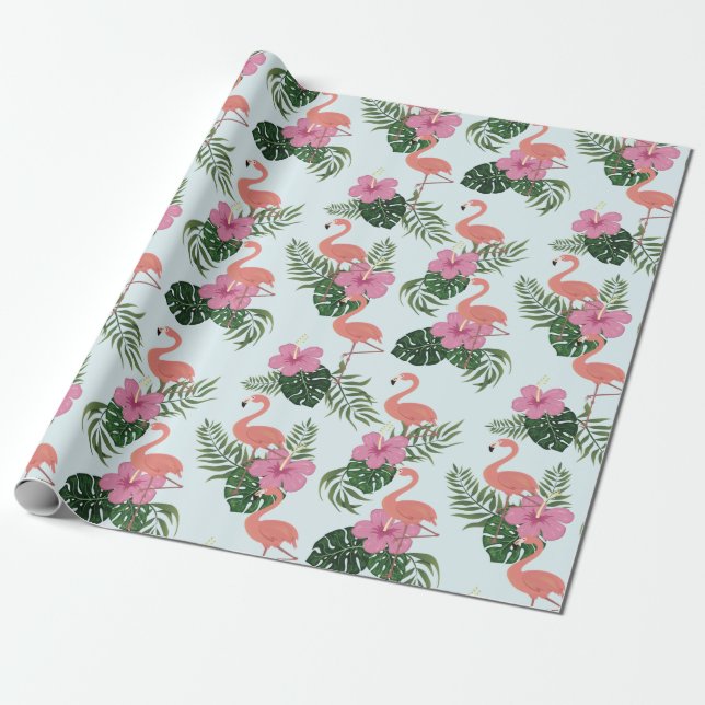Papel De Regalo Flamingo (Desenrollado)