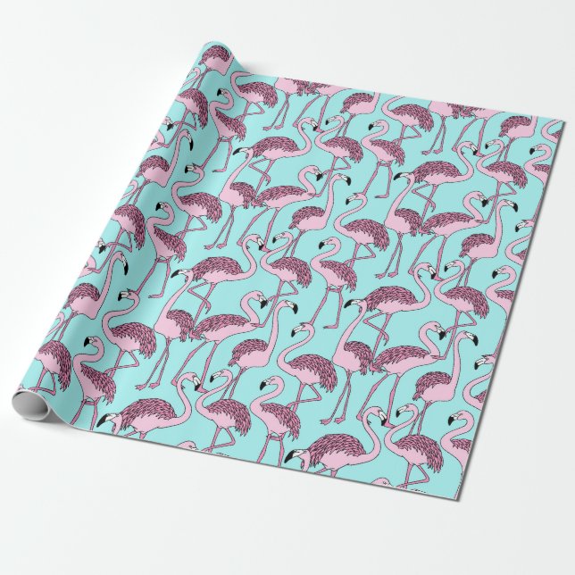 Papel De Regalo Flamingo (Desenrollado)