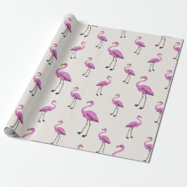 Papel De Regalo Flamingo