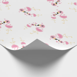 Papel De Regalo Flamingo Baby Shower Cute Tropical