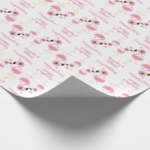 Papel De Regalo Flamingo Baby Shower Cute Tropical