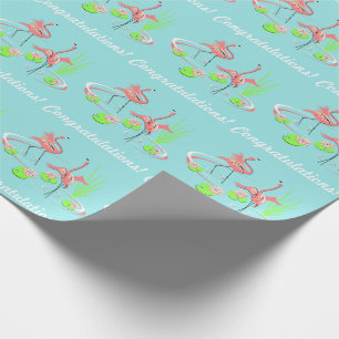 Papel De Regalo Flamingo Fandango Duo 2 Felicidades!