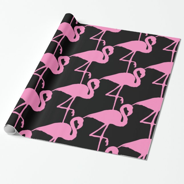 Papel De Regalo Flamingo rosa Thunder_Cove Classic (Desenrollado)