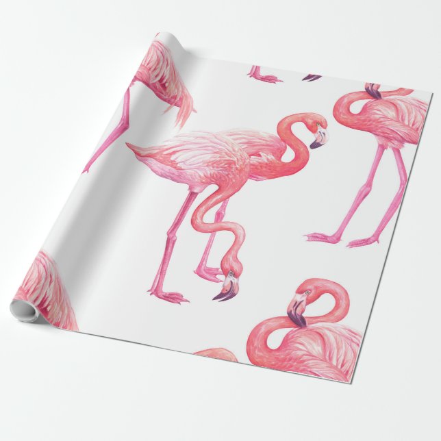Papel De Regalo Flamingos (Desenrollado)