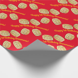 Papel De Regalo Flapjack del partido de cumpleaños del panqueque C