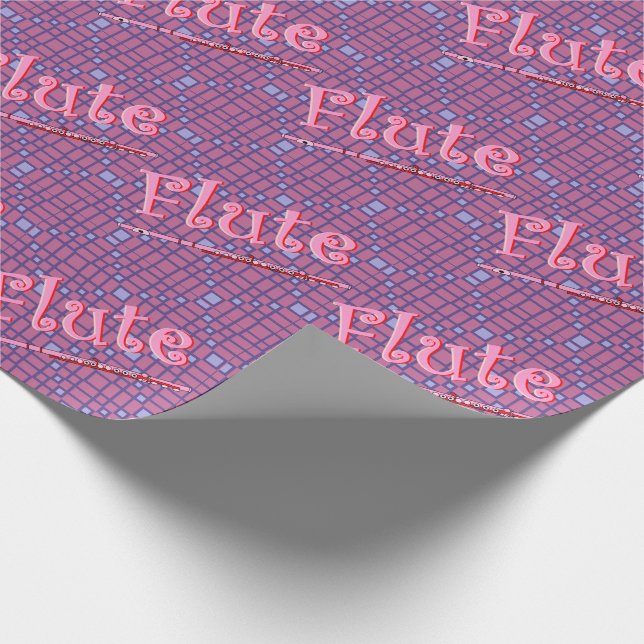 Papel De Regalo Flauta rosa (Esquina)