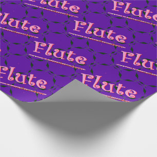 Papel De Regalo Flauta rosa