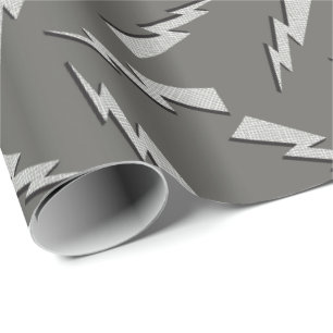 Papel De Regalo flechas modernas en negrita bebé niño gris masculi
