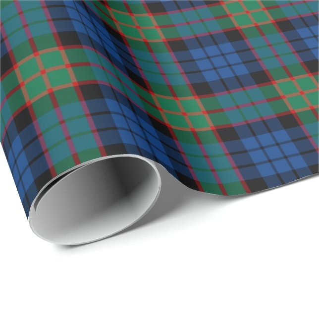 Papel De Regalo Fletcher Clan Tartan (Esquina del rollo)