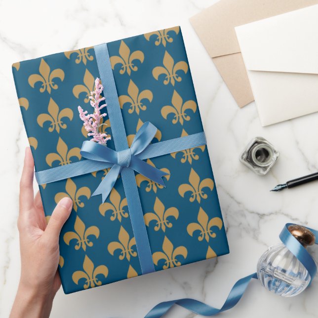 Papel De Regalo fleur de lys (Regalar)