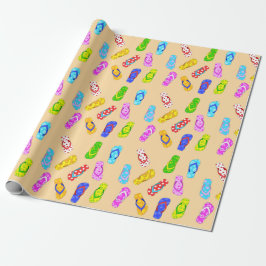 Papel De Regalo Flip Flop Pattern