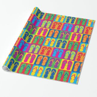 Papel De Regalo Flips-flopes del arte pop