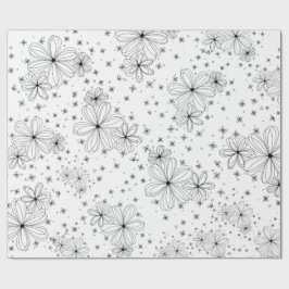 Papel De Regalo Floating Petals – Colorable Wrapping Paper