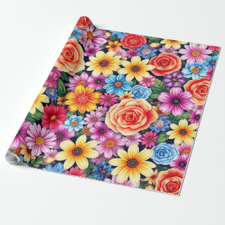 Papel De Regalo Flor