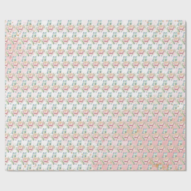 Papel De Regalo Flor (Superficie plana)