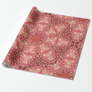 Papel De Regalo Flor abstracta mandala patrón étnico sin fisuras