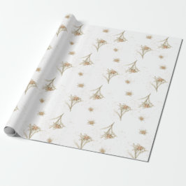 Papel De Regalo Flor alpina Edelweiss