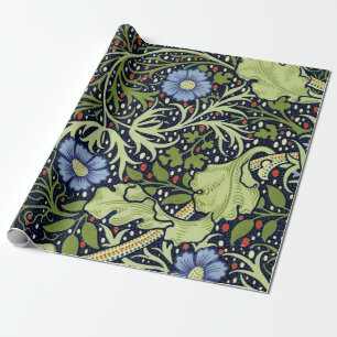 Papel De Regalo Flor de antigüedades de William Morris Seaweed
