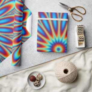 Papel de Regalo - Flor de Arte Psicodélico