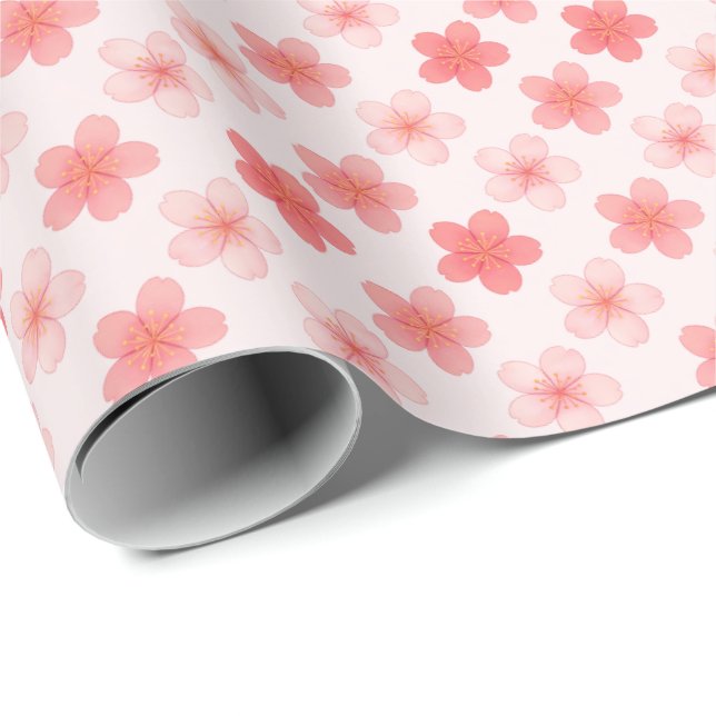 Papel De Regalo Flor de cerezo (Esquina del rollo)