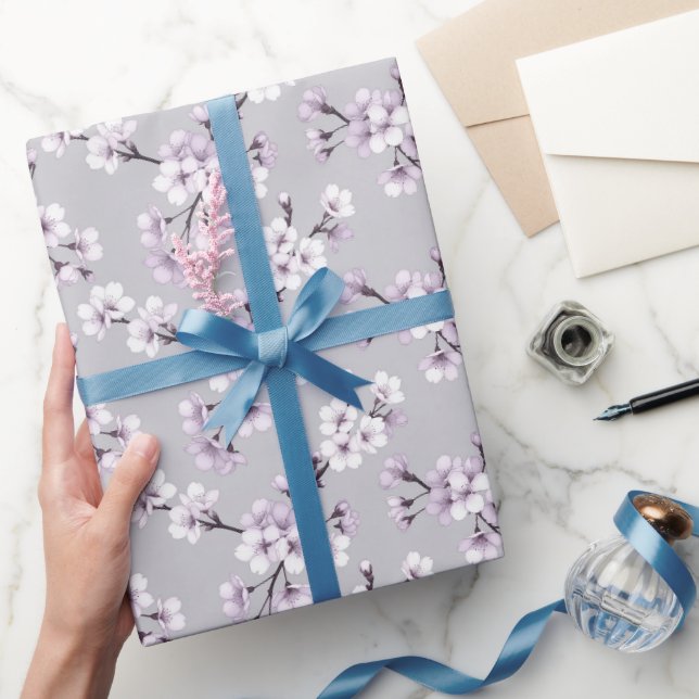 Papel De Regalo Flor de Cerezo Delicada (Regalar)