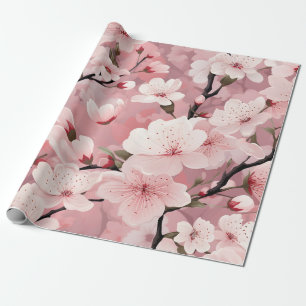 Papel De Regalo Flor de Cerezo Floral