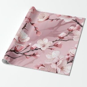 Papel De Regalo Flor de Cerezo Floral