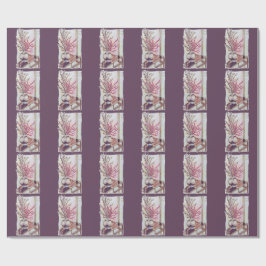 Papel De Regalo Flor de ciruelo roja