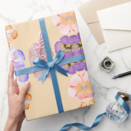 Papel De Regalo Flor de color suave