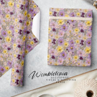 Flor de flores silvestres 3D contemporánea amarill