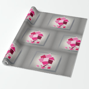 Papel De Regalo Flor de fucsia abstracta