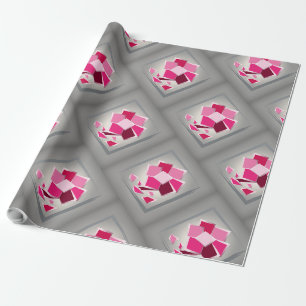 Papel De Regalo Flor de fucsia abstracta