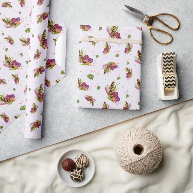 Papel De Regalo Flor de jungla salvaje (Artesanía)