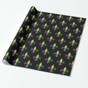 Papel De Regalo Flor de lis del ~ del carnaval