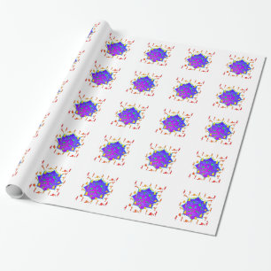 Papel De Regalo Flor de Loto Con Posturas de Yoga