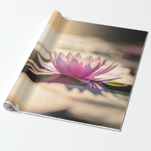 Papel De Regalo Flor de Loto, Lago, Zen