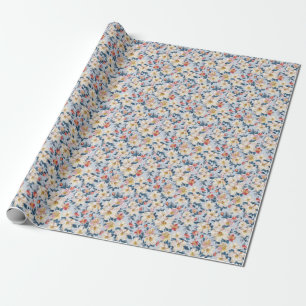 Papel De Regalo Flor de manzana, patrón de elegancia.