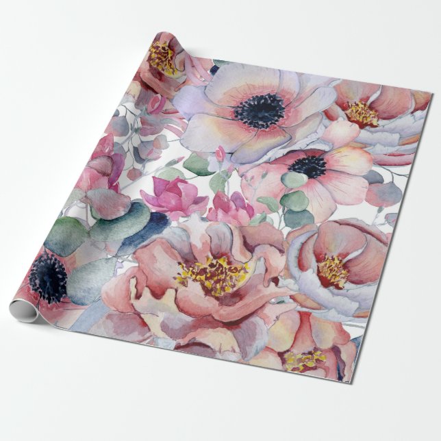 Papel De Regalo Flor de mariposa (Desenrollado)