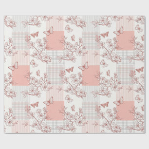 Papel De Regalo Flor de Mariposa Elegante (7)