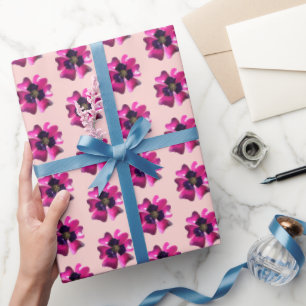 Papel De Regalo Flor de Orquídea Morada Tropical Cumpleaños de Ver
