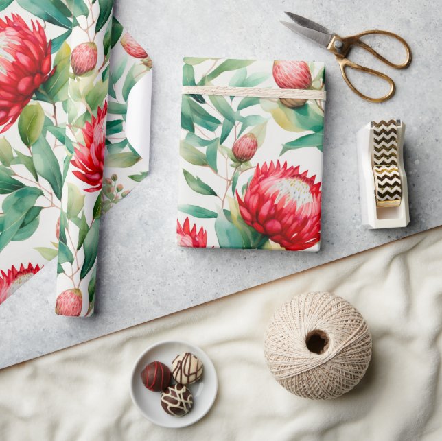 Papel De Regalo Flor de protección nativa australiana (Artesanía)