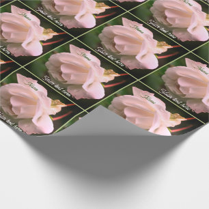 Papel De Regalo Flor de rosa blanca personalizada