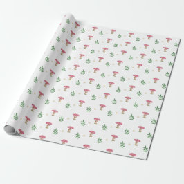 Papel De Regalo Flor de seta y hoja
