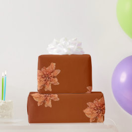 Papel De Regalo Flor de Terracota