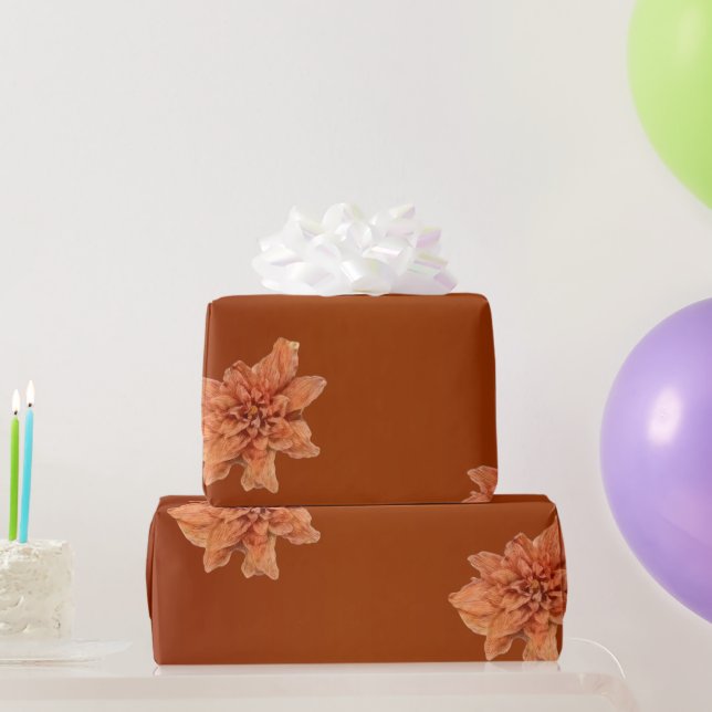 Papel De Regalo Flor de Terracota (Regalos de fiesta)