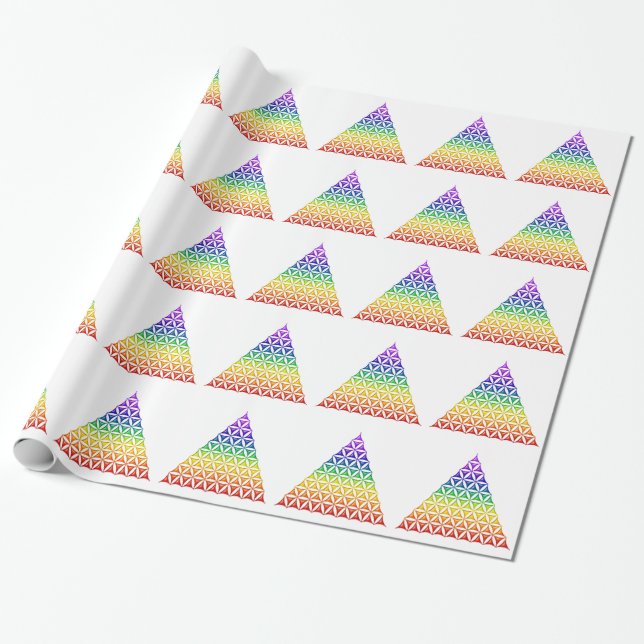 Papel De Regalo Flor de vida / Blume des Lebens - piramide chakra (Desenrollado)