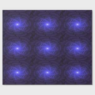 Papel de regalo Flor Fractal BlueLotus