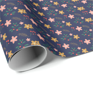 Papel De Regalo Flor Girly Arte Nuevo diseño Flor estética floral 